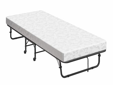 Folding Cot Guest Bed with 5 Inch Mattress For Discount