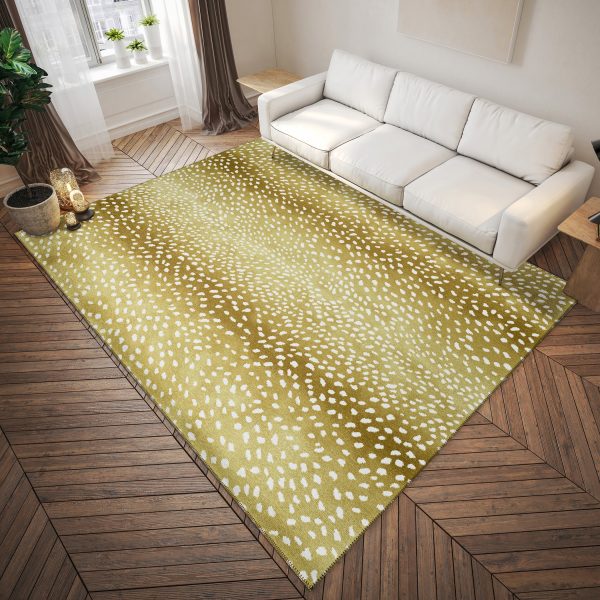 Dalyn Rugs Mali ML3 Gold Animal Machine Made Rug Online Sale