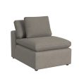 York Modular Pillow Top Armless Chair with Back Pillow Discount