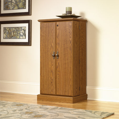 Sauder Carolina Oak Multimedia Storage Cabinet - Orchard Hills Online Sale