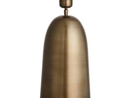 Pillar Geometric Bell Table Lamp - Brass - Base Only on Sale