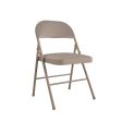 Premium Fabric Padded Seat Metal Folding Chair, Set of 4 For Sale