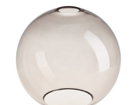 Smoked Glass Globe - 9 Inch - Mocha  - Shade Only Supply