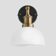 Brooklyn Opal Glass Dome Wall Light - 8 Inch Online Sale