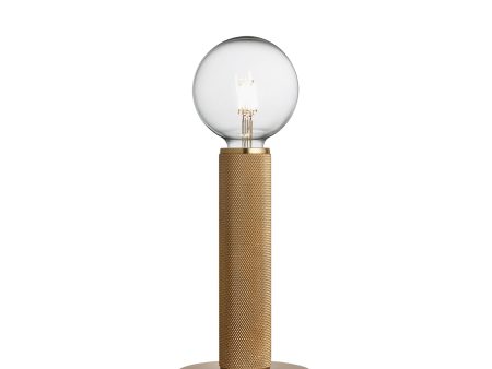 Knurled Edison Table Lamp - Brass on Sale