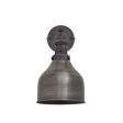 Brooklyn Cone Wall Light - 7 Inch - Pewter For Sale