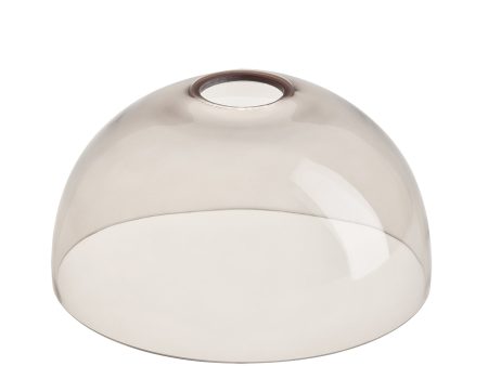 Smoked Glass Dome - 8 Inch - Mocha - Shade Only Online now