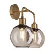 Albany Smoked Glass Globe Double Wall Light - 7 Inch - Mocha Fashion