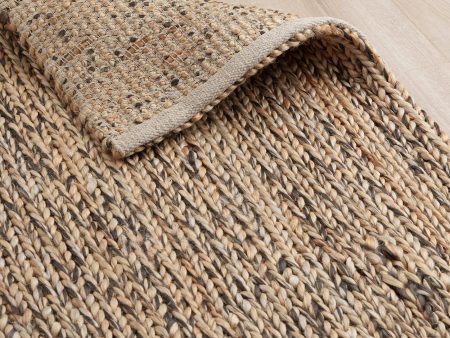 Octon Hand Woven Jute Rug - Natural & Dark Brown For Cheap