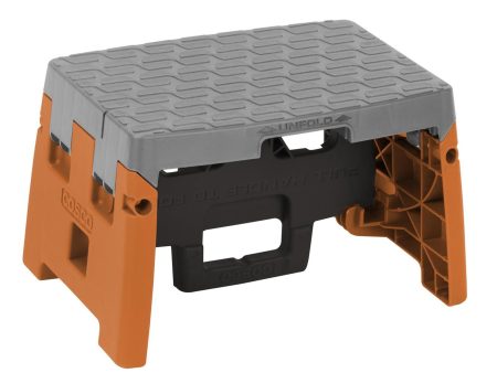 1 Step Plastic Folding Step Stool with 300 lb Weight Capacity Online now