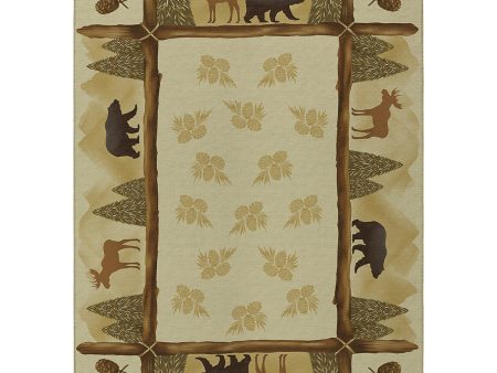 Dalyn Rugs Excursion EX2 Beige Farmhouse Machine Made Rug Cheap