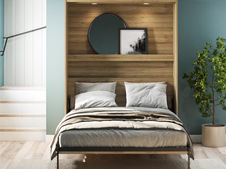 Impressions Murphy Bed with Touch Sensor LED Lighting & Gallery Shelf Supply