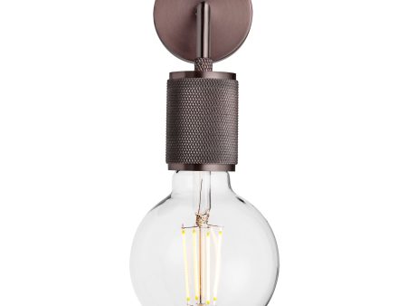 Knurled Edison Wall Light - Bronze Hot on Sale