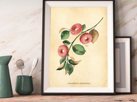 Botanical Doughnut Print Sale