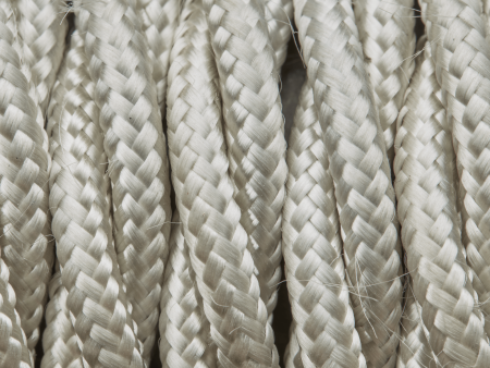 Cream Twisted Fabric Flex - 3 Core Braided Cloth Cable Lighting Wire Online Sale