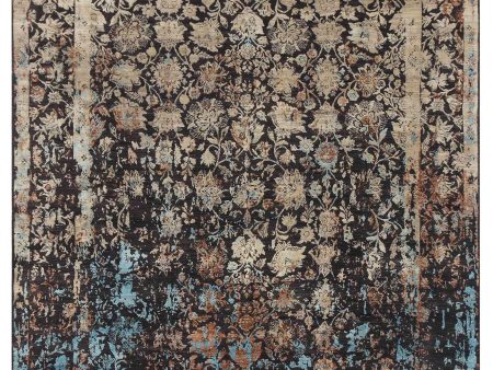 Limited PARKES PA-569 Taupe  Transitional Knotted Rug Supply