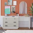 Valencia 3 Drawer Dresser and Desk Combo Discount