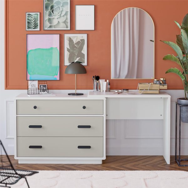 Valencia 3 Drawer Dresser and Desk Combo Discount