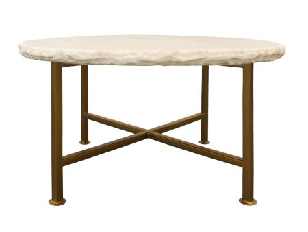 Eclectic Home Cocktail Table Ambrosia White Fashion