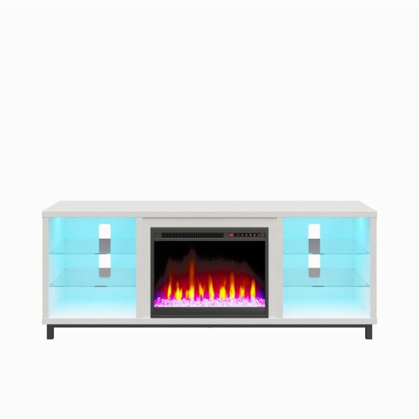 Lumina Fireplace TV Stand for TVs up to 70 Inch with 7 Color LED Lights Supply