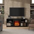 Cabrillo Fireplace TV Stand for TVs up to 65  and up to 120 lbs Discount