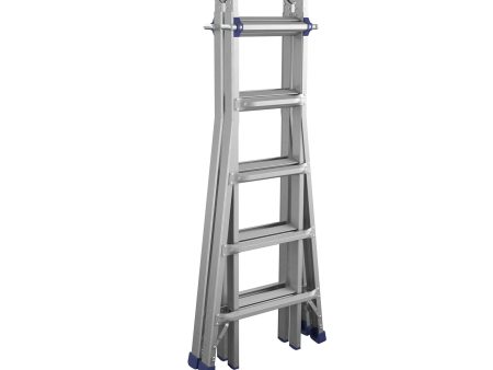 22 foot Reach Height Aluminum Multi-Position Ladder, 300 Lb Load Capacity Online now