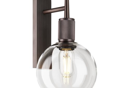 Henley Glass Globe Wall Light - 7 Inch - Clear Online