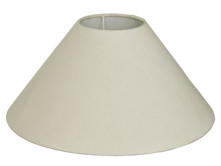 Light Natural Cotton Coolie Empire - Large - Lampshade Only Online now