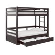 Rhodes Extendable Twin-over-Twin King Bunk Bed with Storage Drawer, Online Sale