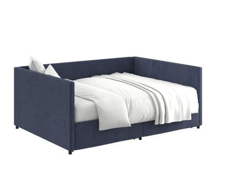 Upholstered Daybed with Wooden Slats and Storage Drawers Supply