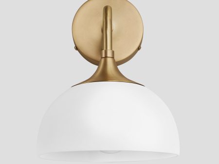 Chelsea Opal Glass Dome Wall Light - 8 Inch Online Sale