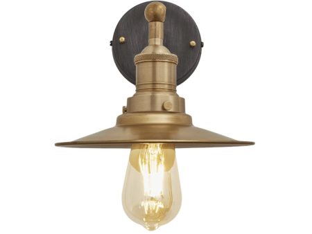 Brooklyn Flat Wall Light - 8 Inch - Brass Online