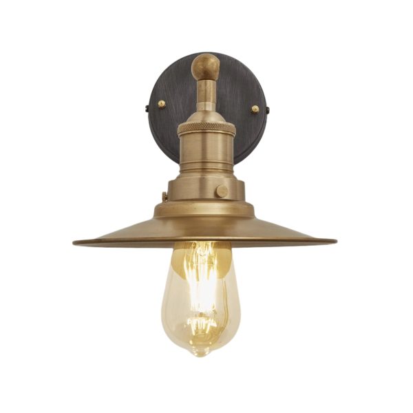 Brooklyn Flat Wall Light - 8 Inch - Brass Online