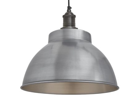 Brooklyn Dome Pendant - 13 Inch - Light Pewter Online