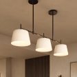 Henley Triple Bar Pendant Light - Natural Cotton Shades For Discount