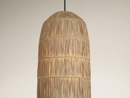 Raffia Ceiling Pendant Light - 10 inch - Cone - Natural Hot on Sale