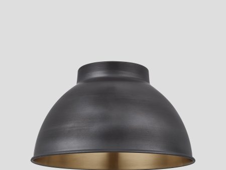 Dome - 13 Inch - Pewter & Brass - Shade Only Sale