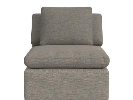 York Modular Pillow Top Armless Chair with Back Pillow Discount