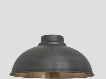 Old Factory - 12 Inch - Pewter & Copper - Shade Only Online Sale