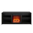 Cabrillo Fireplace TV Stand for TVs up to 65  and up to 120 lbs Discount