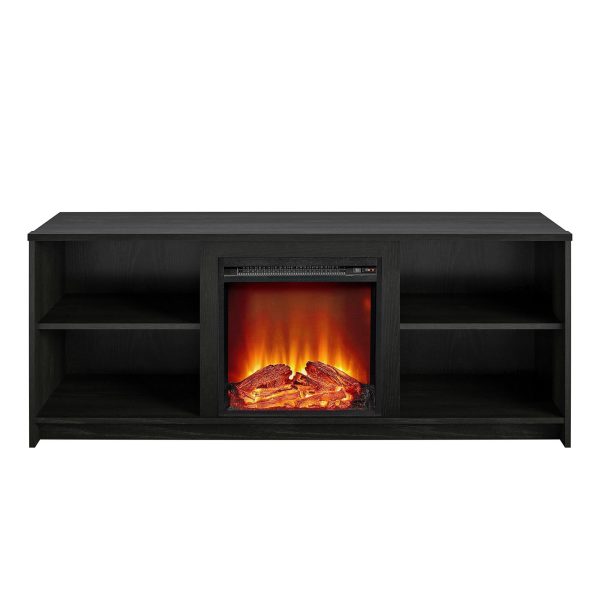 Cabrillo Fireplace TV Stand for TVs up to 65  and up to 120 lbs Discount