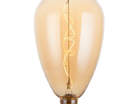 Giant LED Soft Filament Dimmable Bulb - 4W E27 S173 - Amber Online Hot Sale