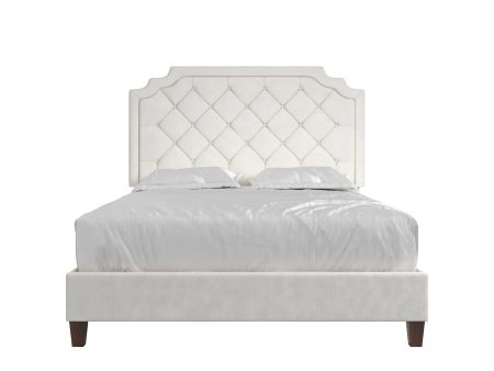 Eloise Chenille Upholstered Platform Bed For Sale