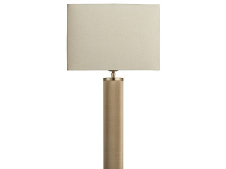 Knurled Pillar Table Lamp - Brass Hot on Sale