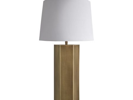 Pillar Hex Table Lamp - Brass Fashion