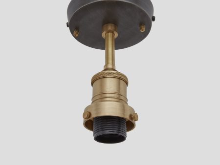 Brooklyn Flush Mount Holder - Brass Supply