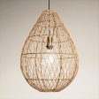 Coastal Rattan Ceiling Pendant Light - 16 inch - Drop - Natural Online Sale