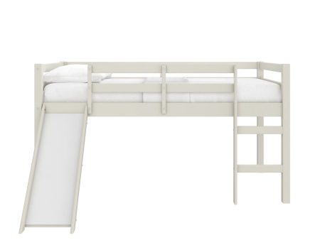 Milton Twin Low Loft Bed with Slide on Sale