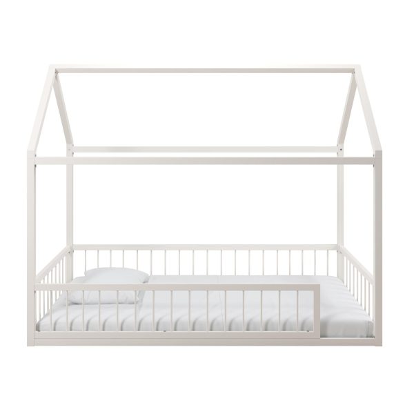 Skyler Metal House Bed with Rail Online now