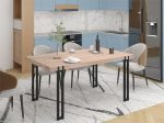 Kent Rustic Dining Table with Black Metal Legs Online Sale